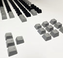 104 Doubleshot OEM PBT Keycaps (Gray Black) - DataBlitz