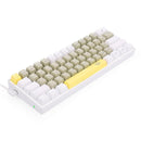 REDRAGON LAKSHMI K606 DETACHABLE WIRE MECHANICAL KEYBOARD (YELLOW GREY WHITE) DUST-PROOF BROWN SWITCH - DataBlitz