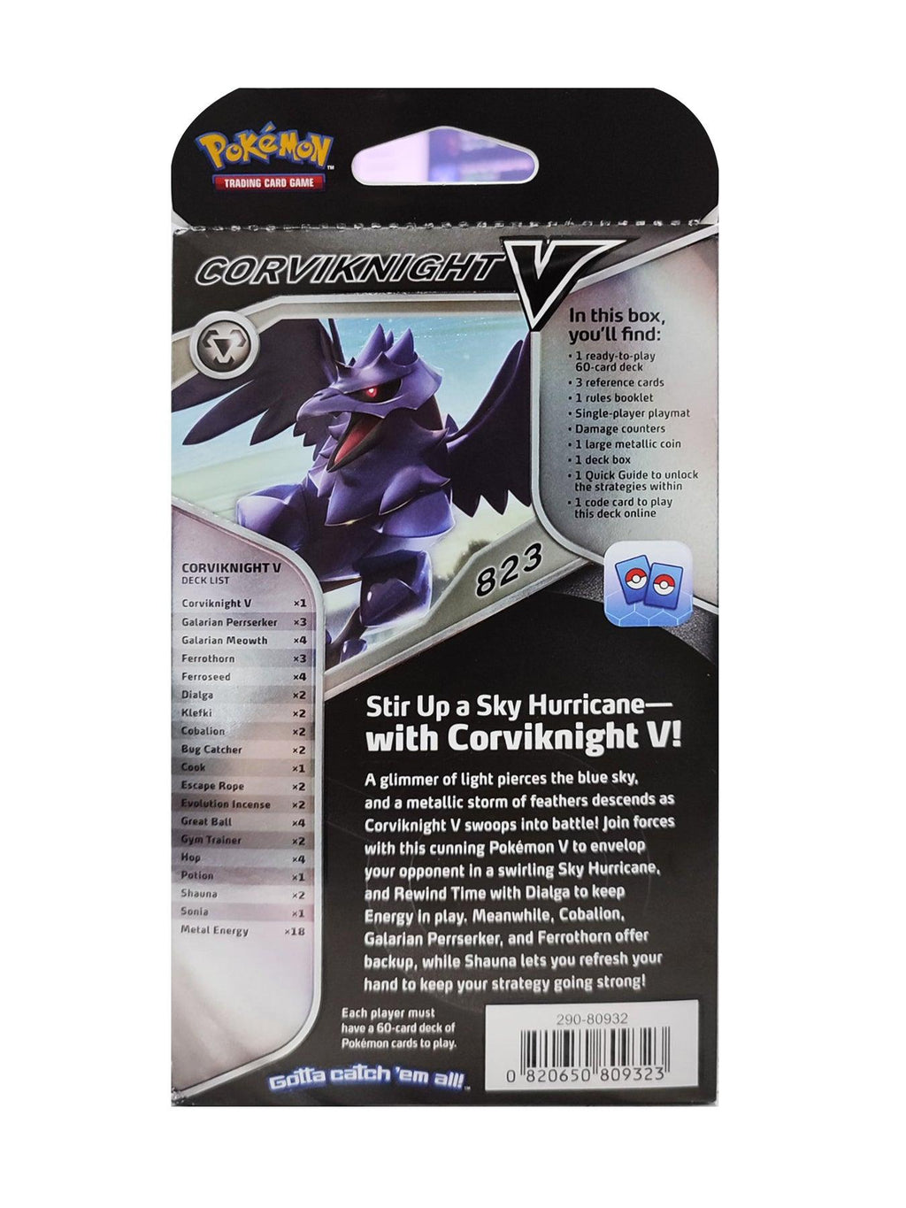 Pokemon Trading Card Game Corviknight V Battle Deck (290-80932)