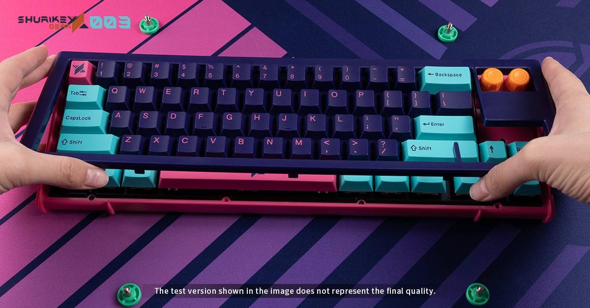 SHURIKEY SKB65 HANZO 003 MECHANICAL KEYBOARD (VARMILO EC ROSE V2) (S01A003B002C1D01E003) - DataBlitz