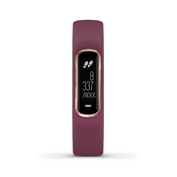 GARMIN VIVOSMART 4 SMARTWATCH (MERLOT/ROSE GOLD) (010-01995-81) - DataBlitz