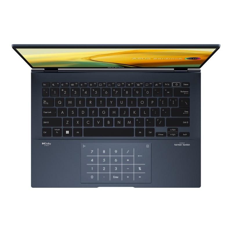 ASUS Zenbook 14 Oled UX3402ZA-KM064WS Laptop (Ponder Blue) | 14" 2.8K | i7-1260P | 16GB RAM | 512GB SSD | Intel Iris Xe | Windows 11 Home | MS Office Home & Student 2021 | ASUS BP1504 Casual Backpack - DataBlitz