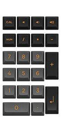 AKKO BLACK & BRONZE PBT KEYCAPS SET ASA 158 KEYS - DataBlitz