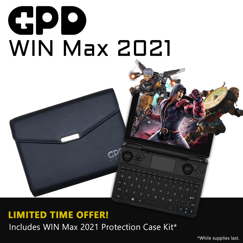 GPD WIN MAX 2021 RYZEN 7 4800U 16GB 1TB SSD HANDHELD GAMING LAPTOP W/ FREE WIN MAX PROTECTION CASE KIT - DataBlitz
