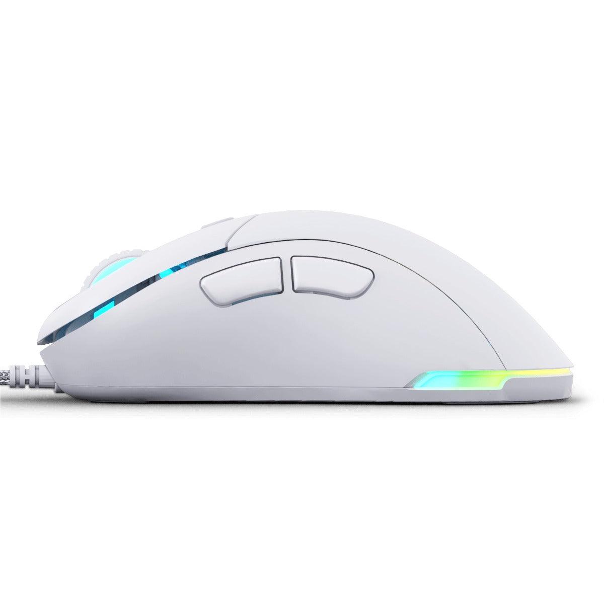 PWNAGE Ultra Custom Wired RGB Gaming Mouse Solid Sides (White) (W-UC-MC2W) - DataBlitz
