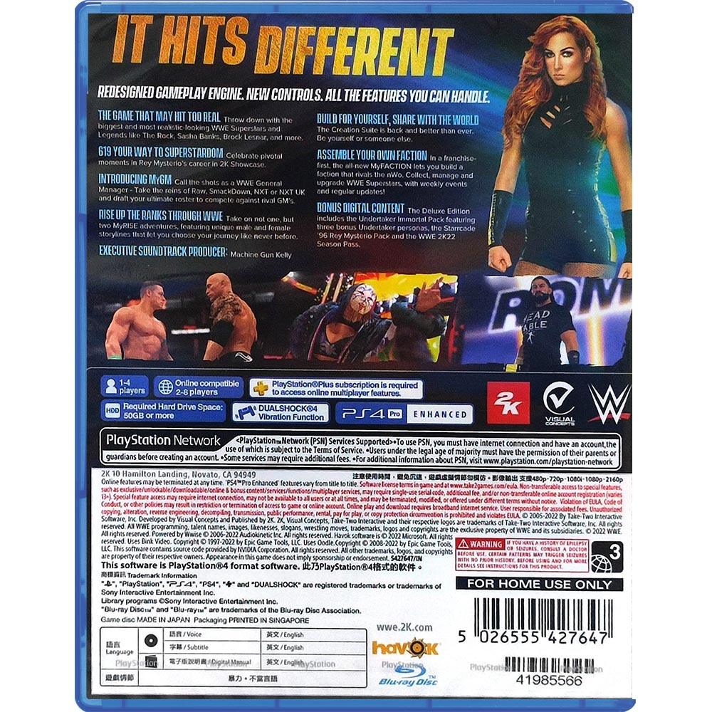 PS4 WWE 2K22 DELUXE EDITION REG.3 - DataBlitz