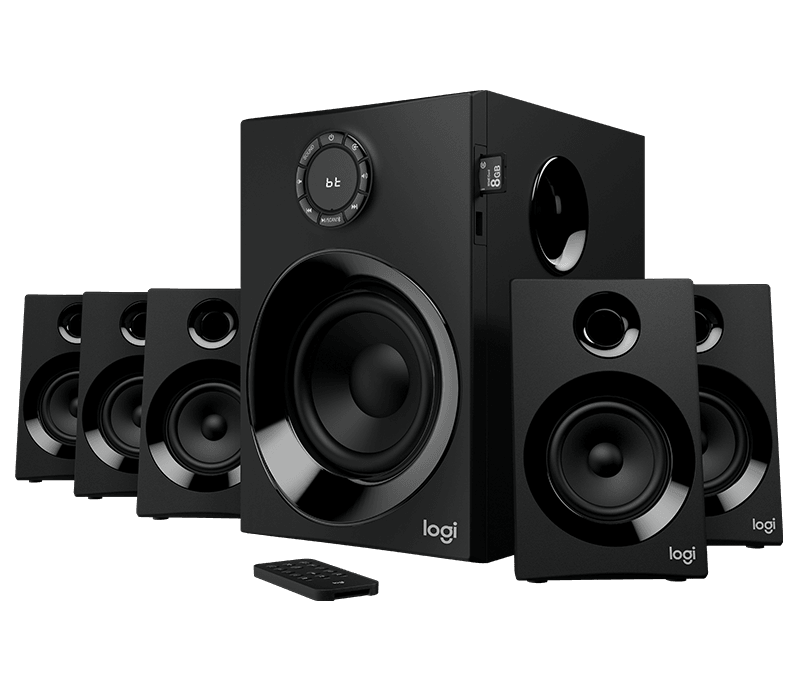 LOGITECH Z607 5.1 SURROUND SOUND SPEAKERS 160 WATTS WITH BLUETOOTH - DataBlitz