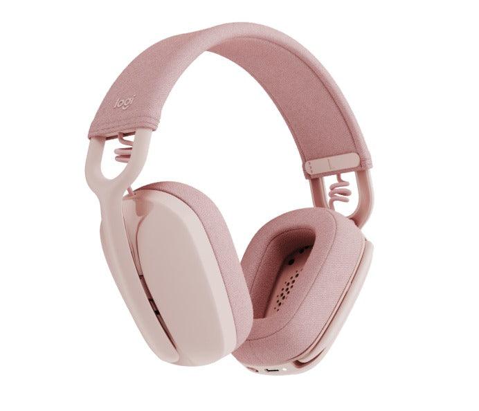 Logitech Zone Vibe 100 Wireless Over-Ear Headphones (Rose) - DataBlitz