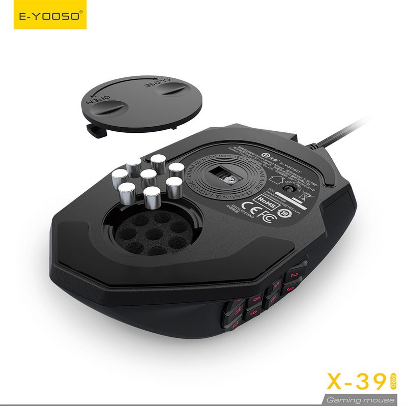 E-Yooso X-39 Pro RGB Wired Gaming Mouse (Black)