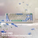 Redragon Ucal Pro RGB Wireless 75% Gasket Hot-Swappable Mechanical Keyboard w/ Knob