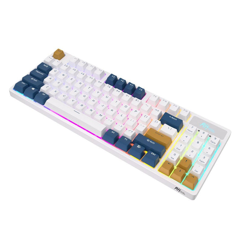 Royal Kludge RK89 Tri-Mode RGB 89 Keys Hot Swappable Mechanical Keyboard Klein Blue (Lemon Switch)