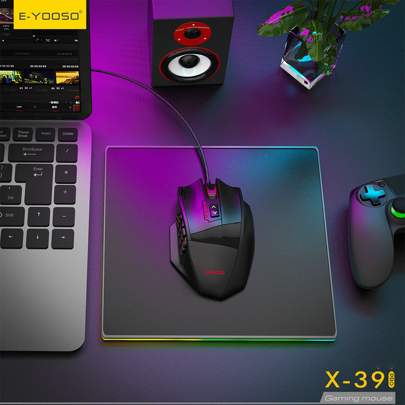 E-Yooso X-39 Pro RGB Wired Gaming Mouse (Black)