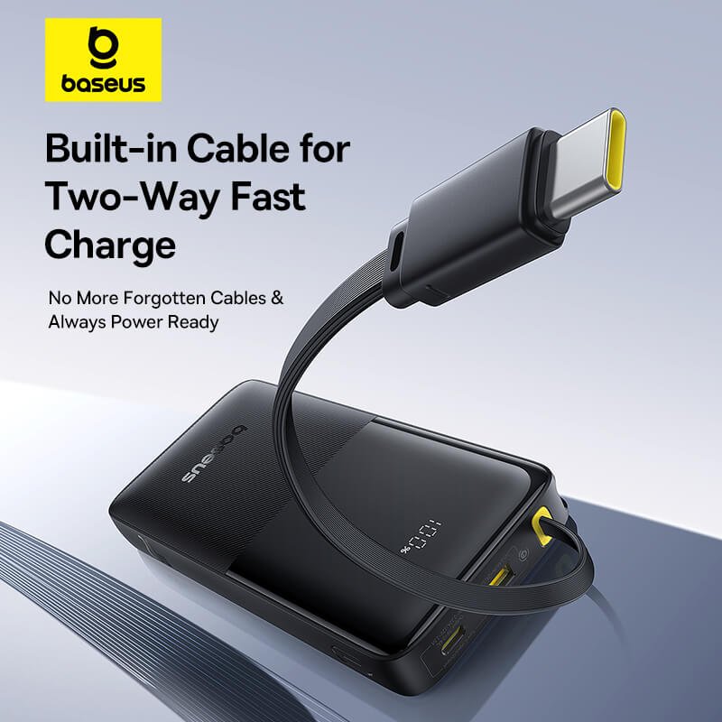 Baseus Bipow 2 Power Bank 10000mAh 20W with USB-C Cable | DataBlitz