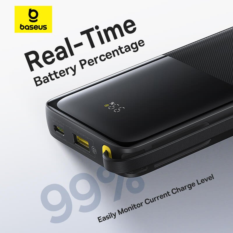 Baseus Bipow 2 Power Bank 10000mAh 20W with USB-C Cable | DataBlitz