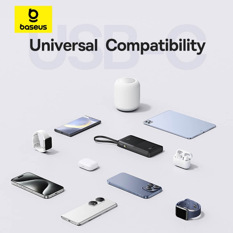 Baseus Bipow 2 Power Bank 10000mAh 20W with USB-C Cable | DataBlitz