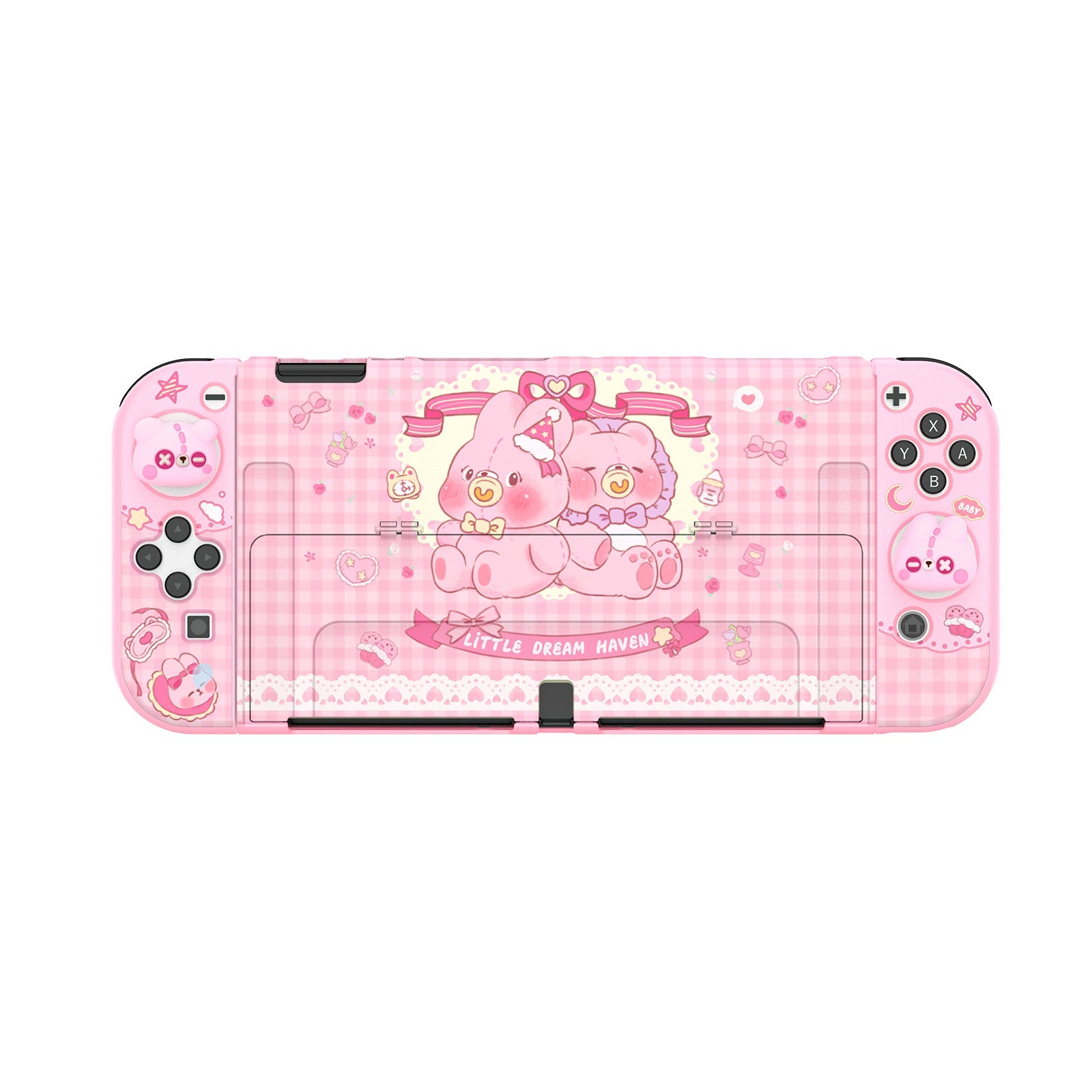 IINE Rabbit Bear Baby Protective Case for Nintendo Switch OLED (L1011)