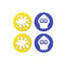 IINE Splatoon Joystick Caps for Nintendo Switch 2 (Yellow/Blue) (L1150)