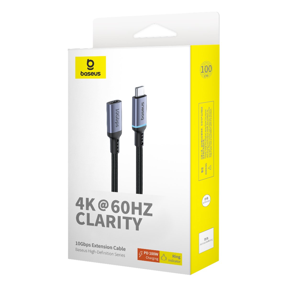 Baseus High Definition Series 10Gbps Extension Cable 0.5m (Cluster Black) (B0063370C111-00)