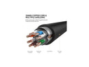 UGreen CAT7 F/FTP Round Ethernet Cable 1m (Black) (NW107/11268)