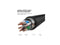 UGreen CAT7 F/FTP Round Ethernet Cable 1m (Black) (NW107/11268)