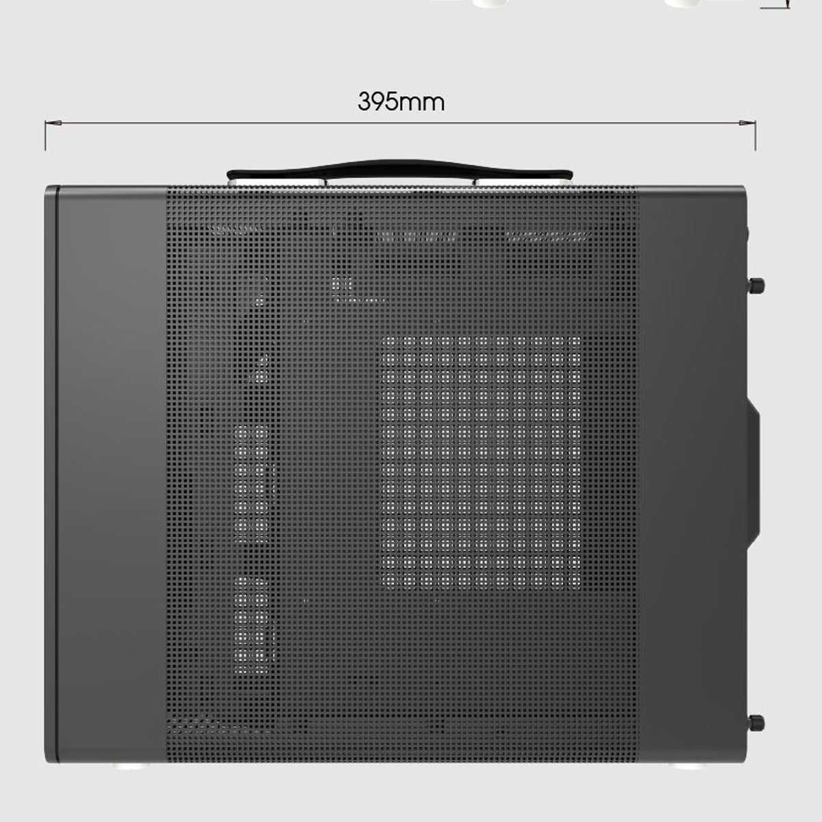 DarkFlash WD200 Wood Edition M-ATX PC Case (Black)