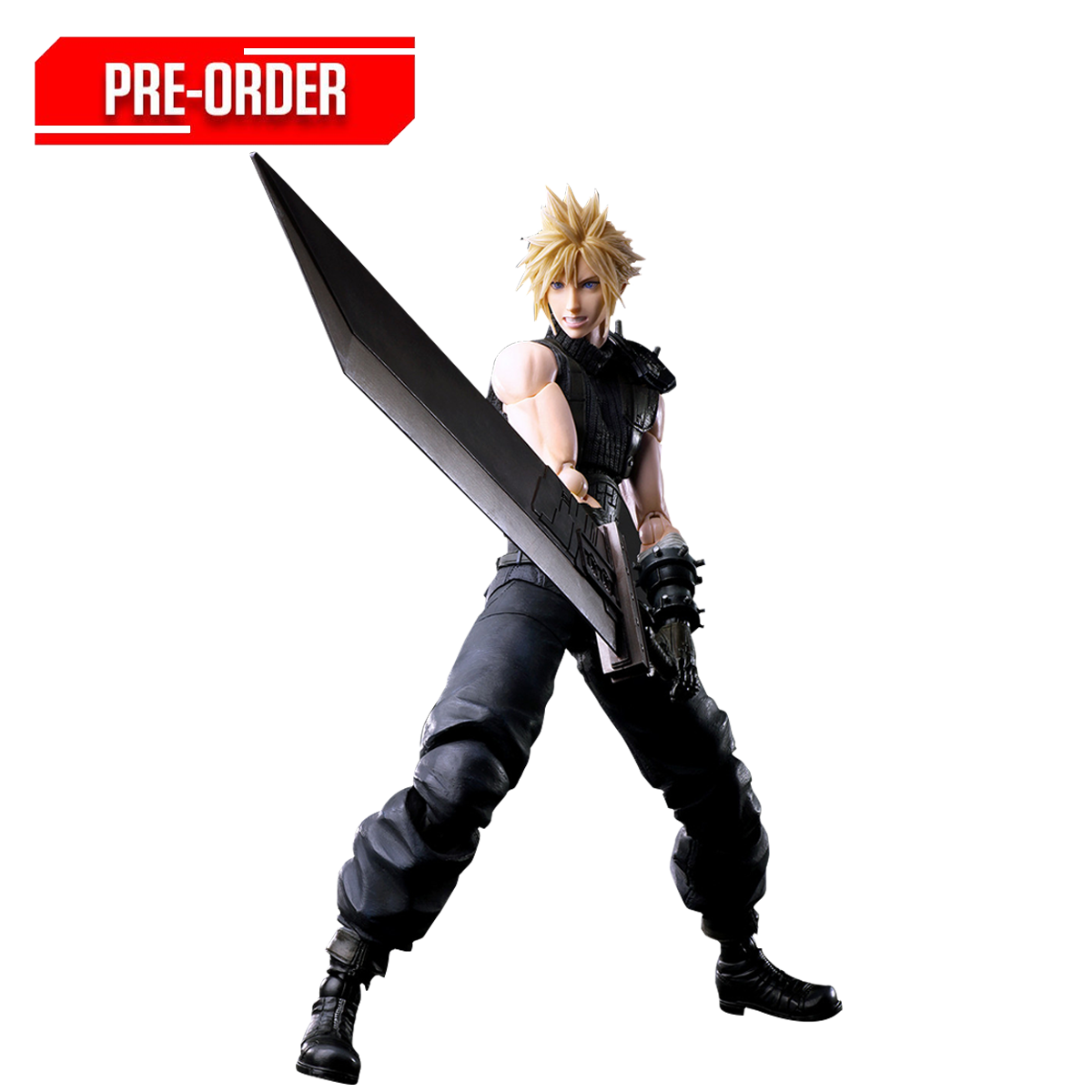 Final Fantasy VII Rebirth Play Arts-Kai Action Figure: Cloud Strife | DataBlitz