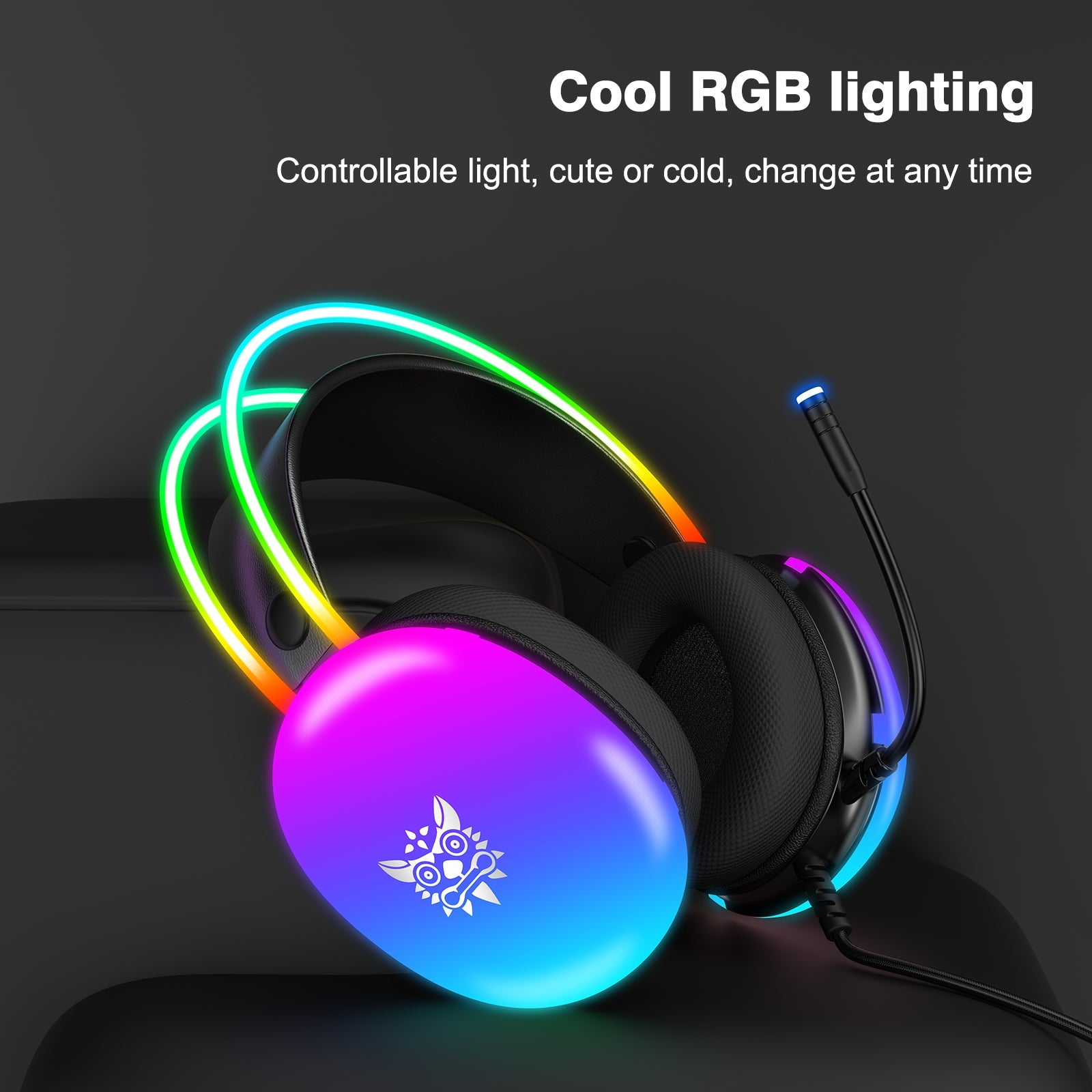 Onikuma X25 RGB Professional Gaming Headset with Noise Cancellation Microphone - DataBlitz