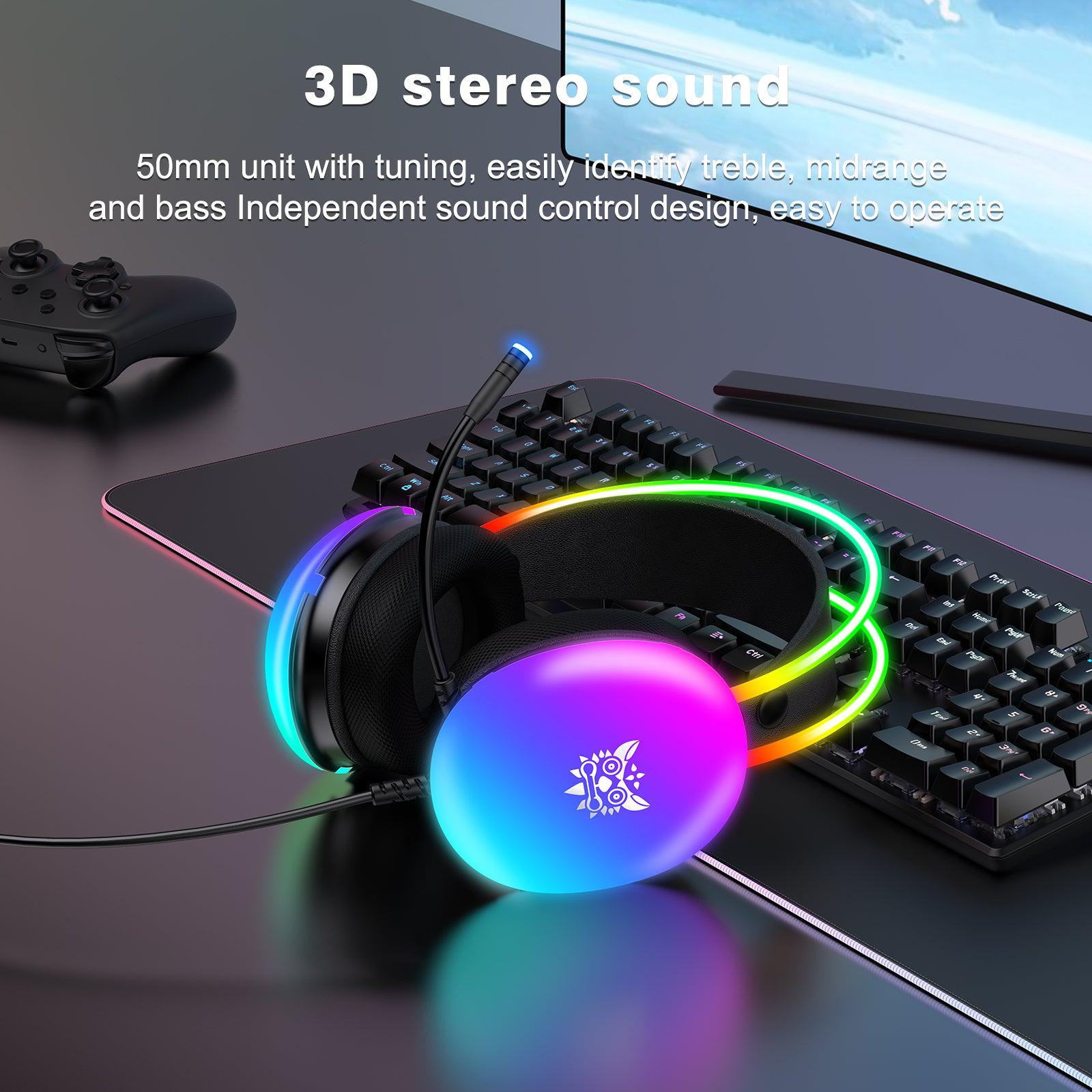 Onikuma X25 RGB Professional Gaming Headset with Noise Cancellation Microphone - DataBlitz