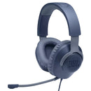 JBL Quantum 100 Wired Over-Ear Gaming Headset with Detachable Mic (Blue)