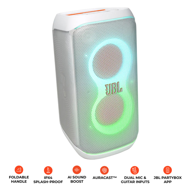 JBL Partybox Club 120 Portable Party Speaker (White)