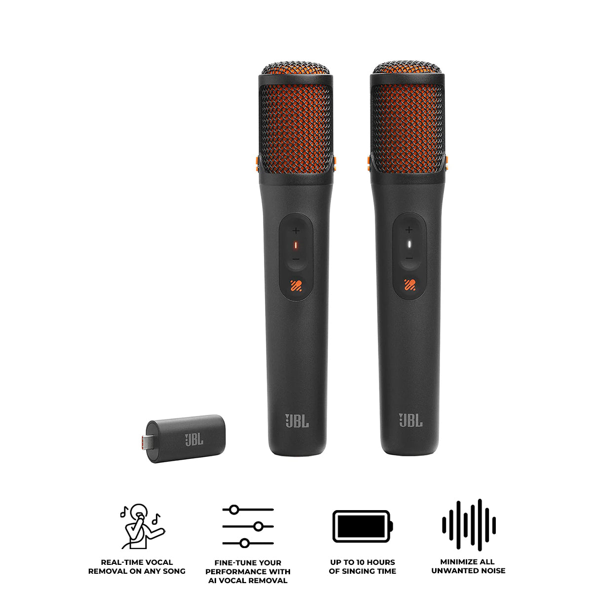 JBL EasySing Mics - 2 Wireless AI-Powered