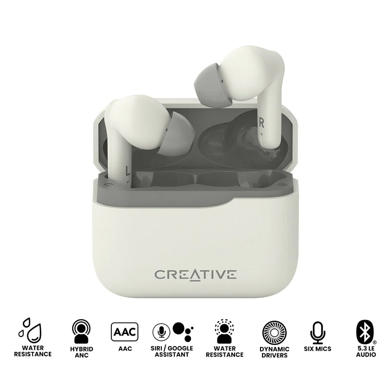 Creative Zen Air Plus True Wireless Earbuds (Cream)