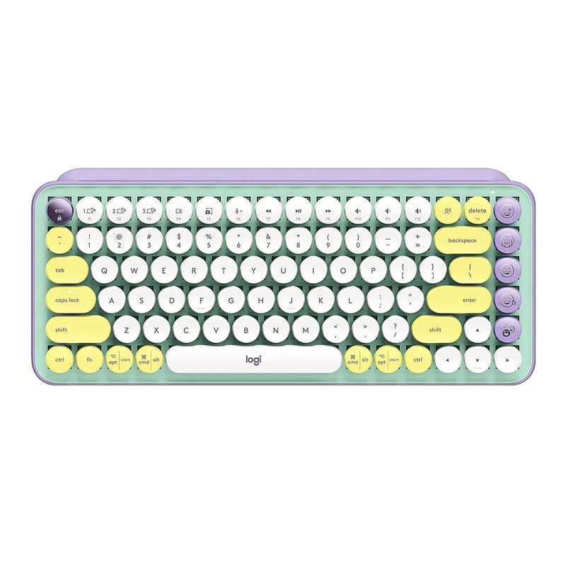 Logitech Pop Keys Wireless Mechanical Keyboard With Customizable Emoji Keys (Daydream Mint)