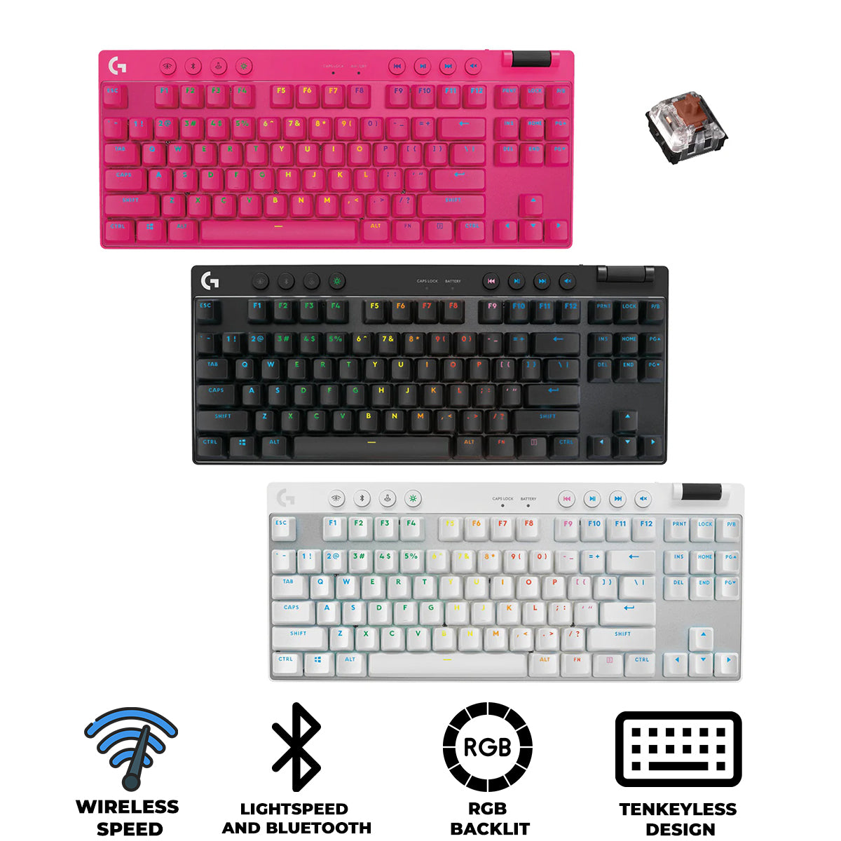 Logitech G Pro X TKL Lightspeed Gaming Keyboard 