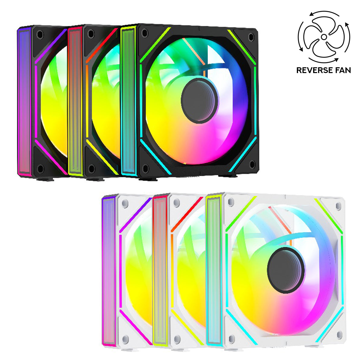 Ocypus Gamma F12 Uni ARGB Reverse Blade 3-in-1 Cooling Fan