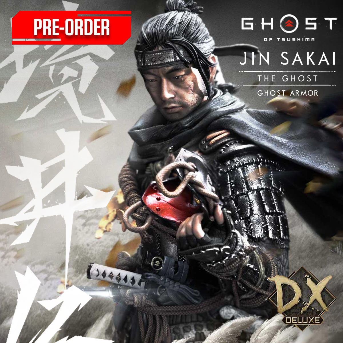 Ultimate Premium Masterline Ghost of Tsushima Jin Sakai, The Ghost - Ghost Armor