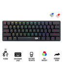 Redragon Elise Pro Tri-Mode RGB 60% Mechanical Gaming Keyboard (K615P-KBS)