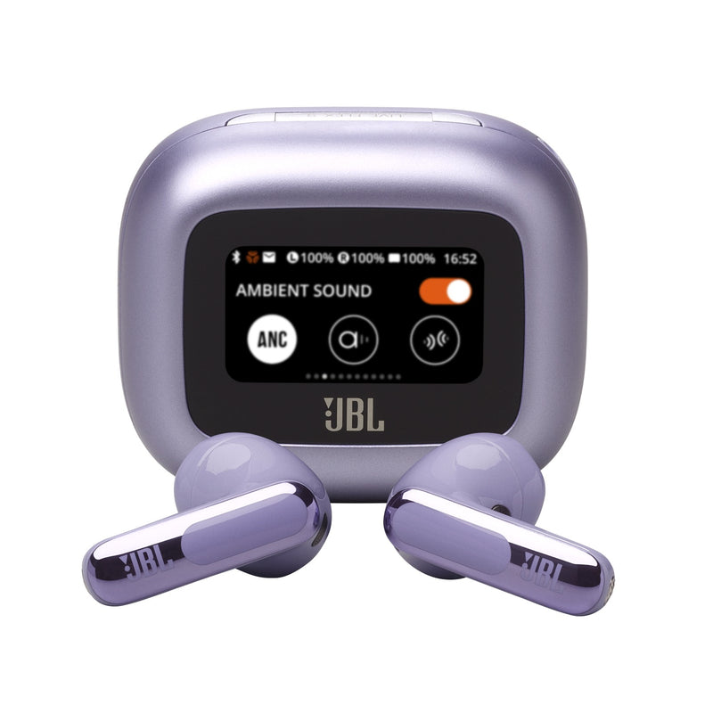 JBL Live Flex 3 True Wireless Noise-Cancelling Earbuds with Open-Stick Design & Smart Charging Case