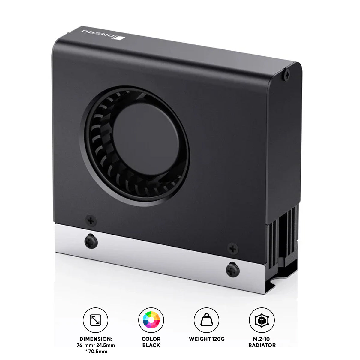 Jonsbo M.2-10 SSD Air Cooling Radiator (Black)