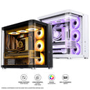 Jonsbo TK-2 ATX Separated Cabinet Computer Case (Black, White)