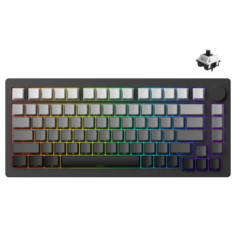 Monsgeek M1W V3 SP Aluminum Case Multi-Mode RGB Hot-Swappable Mechanical Keyboard (Dark Night)