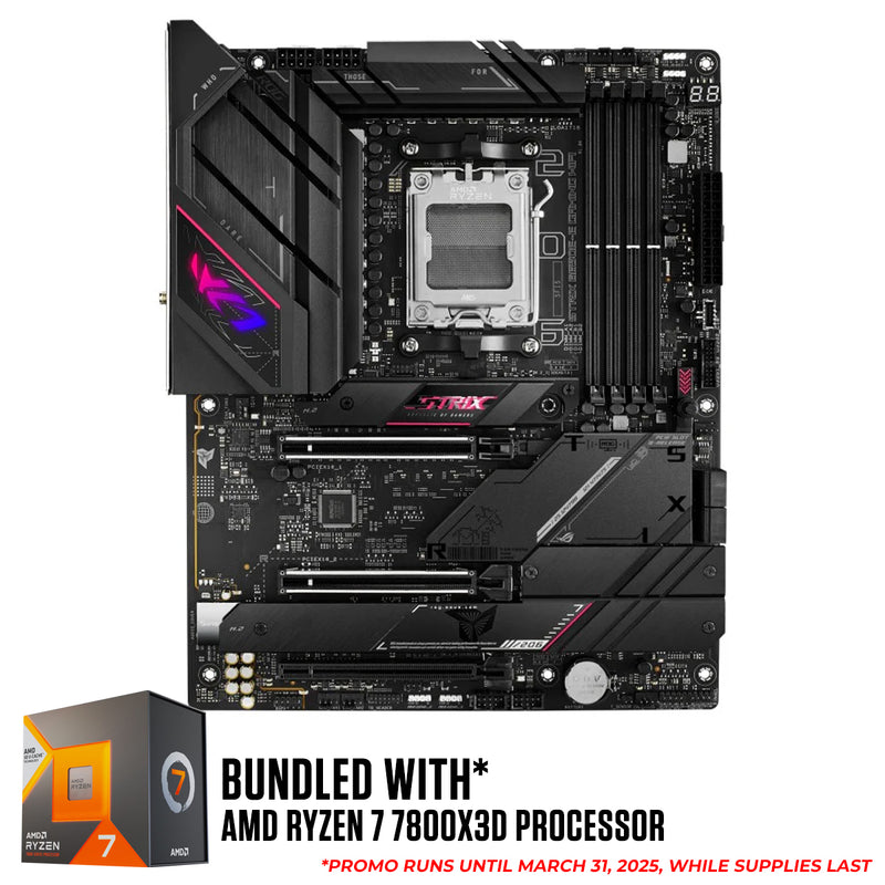 Asus ROG Strix B650E-E Gaming WiFi Motherboard Bundle (Ryzen 7 5700X3D, Ryzen 7 5800X3D, Ryzen 7 7800X3D, Ryzen 7 9800X3D, Ryzen 9 7900X3D, Ryzen 9 7950X3D)