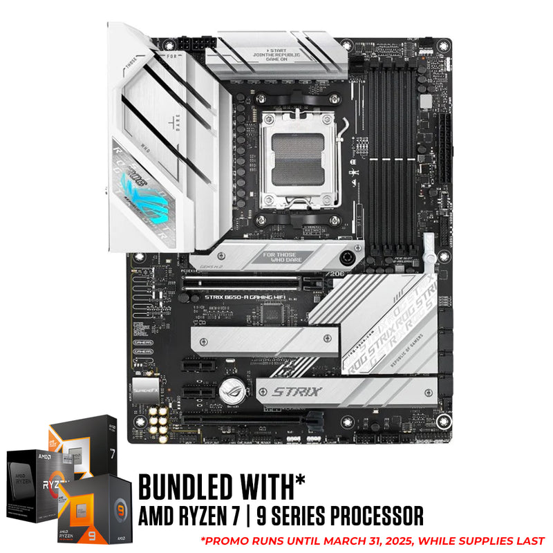 Asus ROG Strix B650-A Gaming WiFi Motherboard Bundle (Ryzen 7 5700X3D, Ryzen 7 7800X3D, Ryzen 7 9800X3D, Ryzen 9 7950X3D)