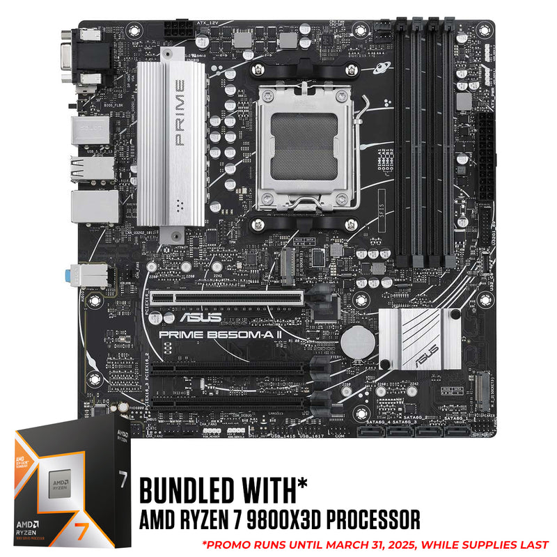 Asus Prime B650M-A II AMD AM5 Motherboard Bundle - DataBlitz