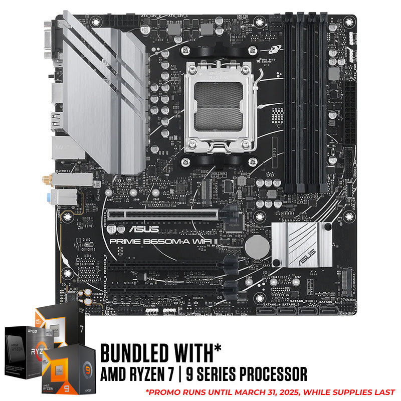 Asus Prime B650M-A Wifi II DDR5 AMD Motherboard Bundle - DataBlitz