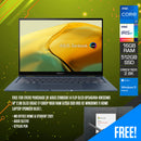 Asus Zenbook 14 Flip OLED UP3404VA-KN133WS Laptop (Ponder Blue) | 14" 2.8K OLED | 165HZ | I7-1360P | 512GB SSD | 16GB RAM | IRIS XE | Windows 11 Home | MS Office Home & Student 2021 | Asus Sleeve | Stylus Pen