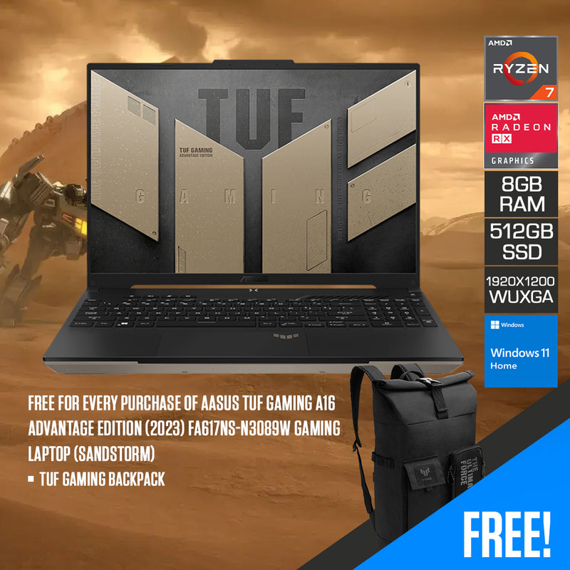 Asus TUF Gaming A16 Advantage Edition (2023) FA617NS-N3089W Gaming ...