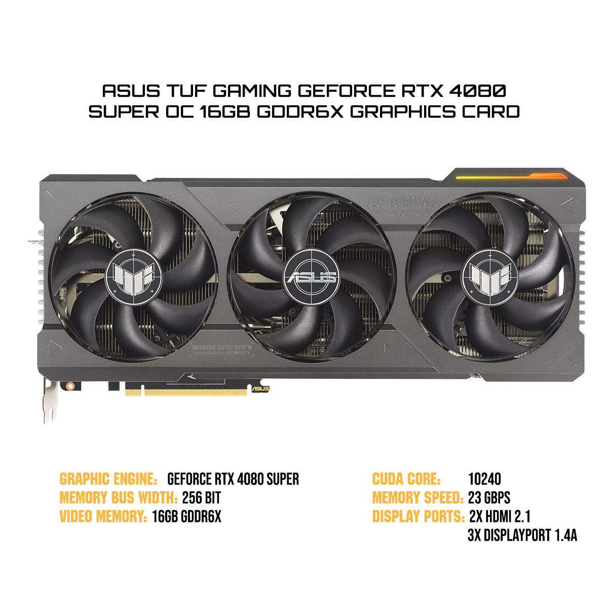 Asus TUF Gaming GeForce RTX 4080 Super OC 16GB GDDR6X Graphics Card | DataBlitz
