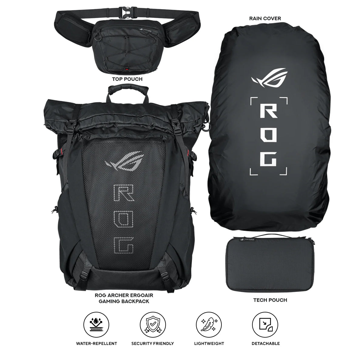 Asus ROG Archer ErgoAir Gaming Backpack (BP3800)