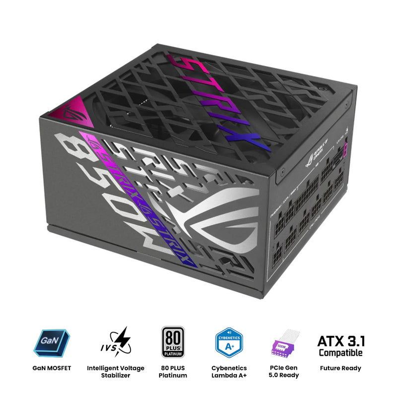 Asus ROG Strix 850W Platinum PCIe 5.0 ATX 3.1 Gaming Power Supply